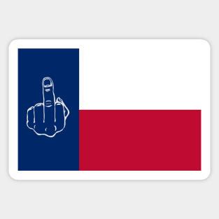 Don't Mess With Texas FU State Flag Sticker